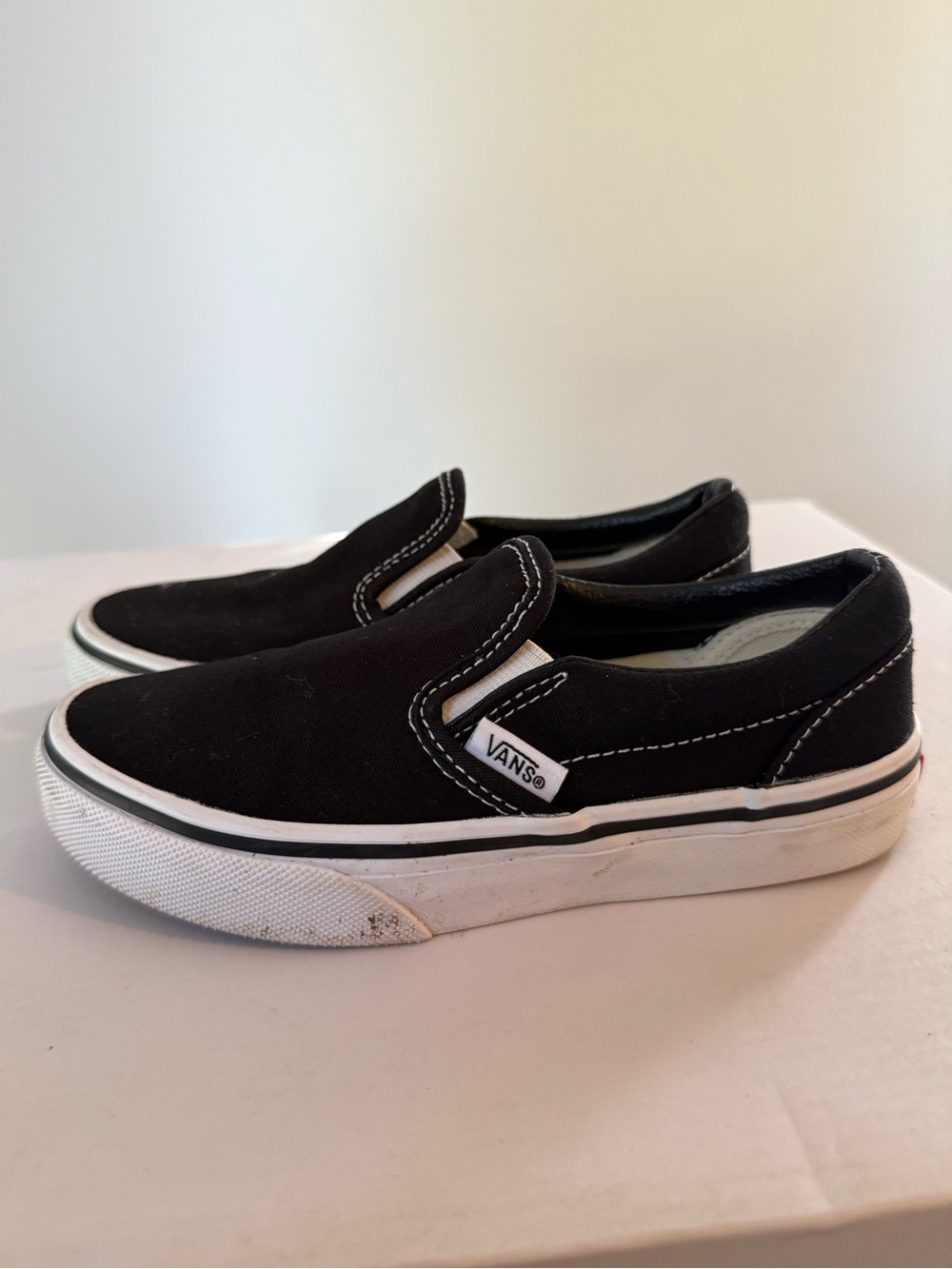 Van's Classic Slip-On Black US Kids Size 13 #Lux-K-SH